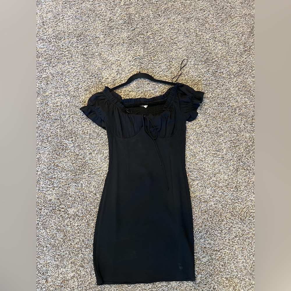 Elegant Black Off-Shoulder Dress